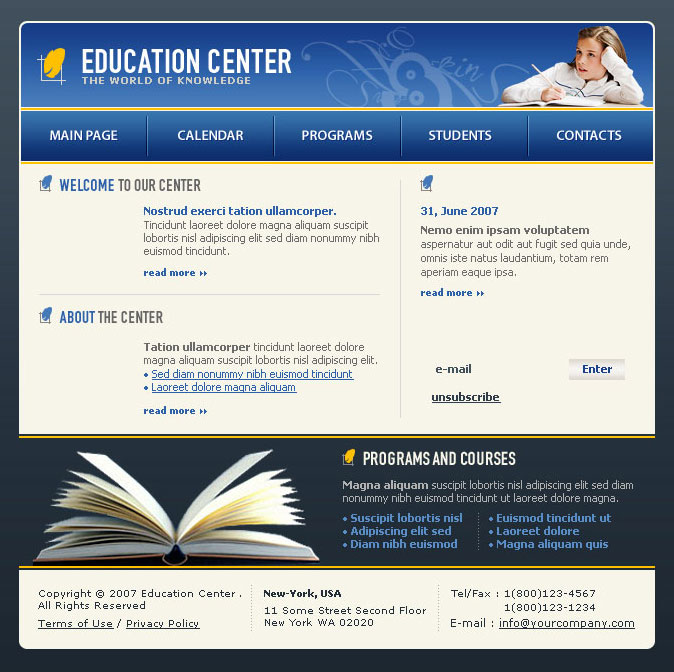 Play School Template